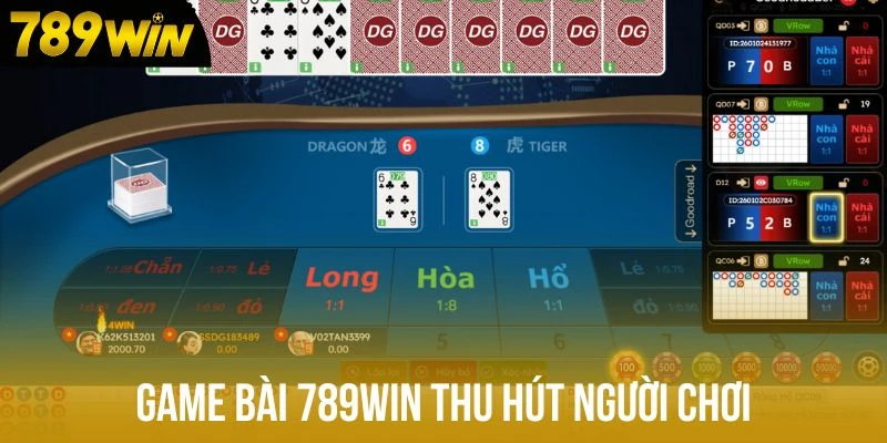 Game bài 789win thu hút người chơi