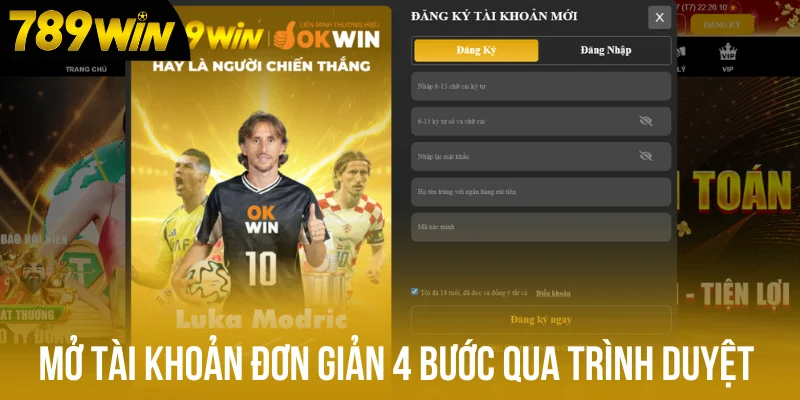 Mở tài khoản đơn giản 4 bước qua trình duyệt web Mở tài khoản đơn giản 4 bước qua trình duyệt web