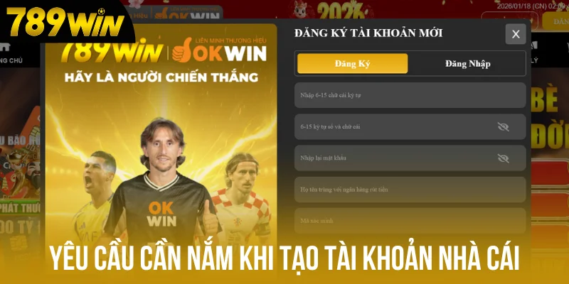 Yêu cầu cần nắm khi tạo tài khoản nhà cái Yêu cầu cần nắm khi tạo tài khoản nhà cái